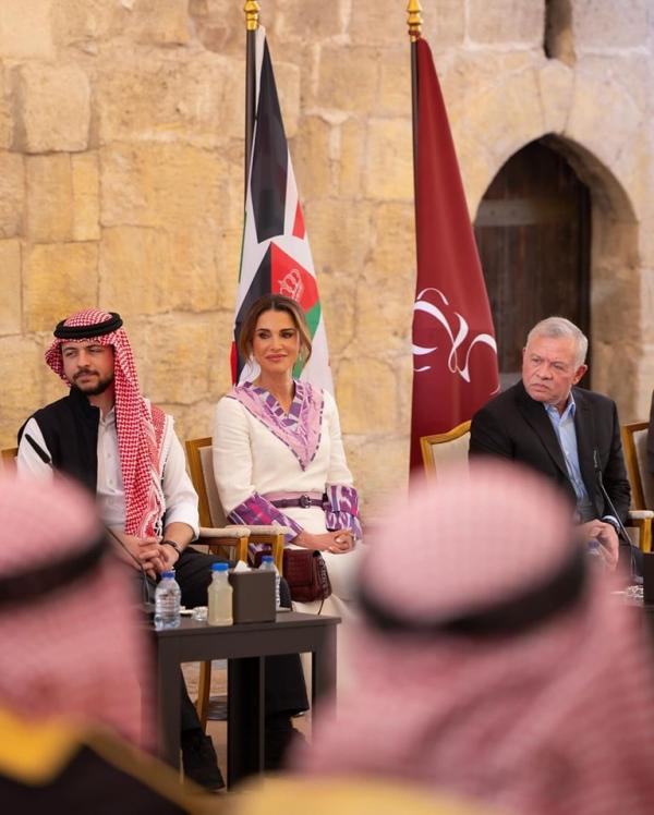 الملكة رانيا : مع سيدنا