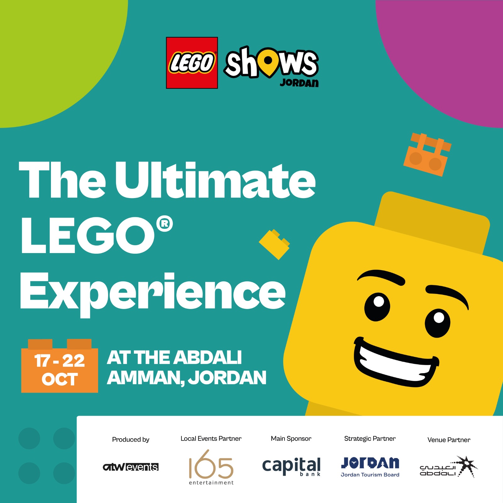 العبدلي يستضيف أول حدث لعروض الليغو LEGO® في الأردن