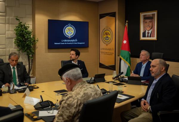 الملك يطلع على جاهزية مركز إدارة الأزمات ومؤسسات الدولة