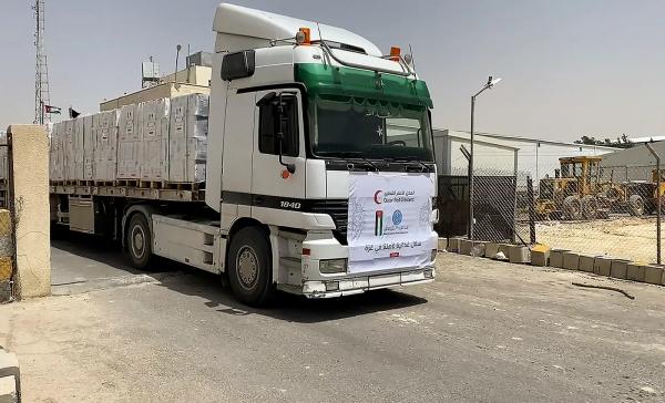 عبور قافلة مساعدات أردنية جديدة تضم 24 شاحنة إلى غزة