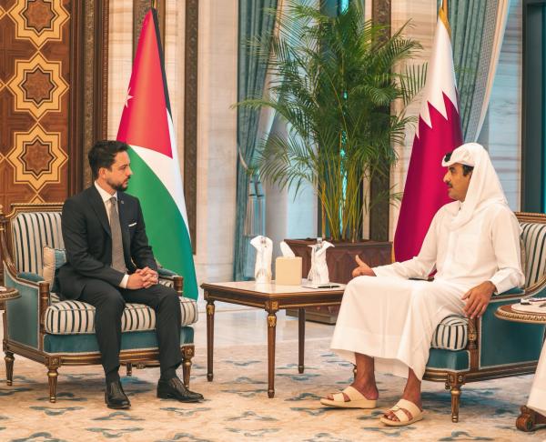 ولي العهد يؤكد تضامن الأردن المطلق مع قطر