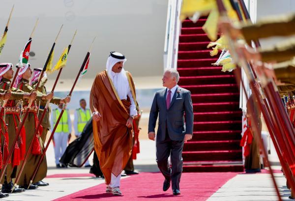 الاحتفاء الكبير بزيارة الامير القطري للاردن .. اسئلة واجوبة متاحة .. !