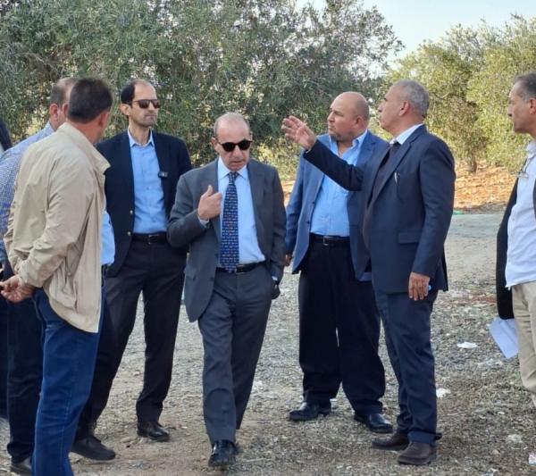 وزير الإدارة المحلية يتفقد جاهزية بلديات بني كنانة لفصل الشتاء