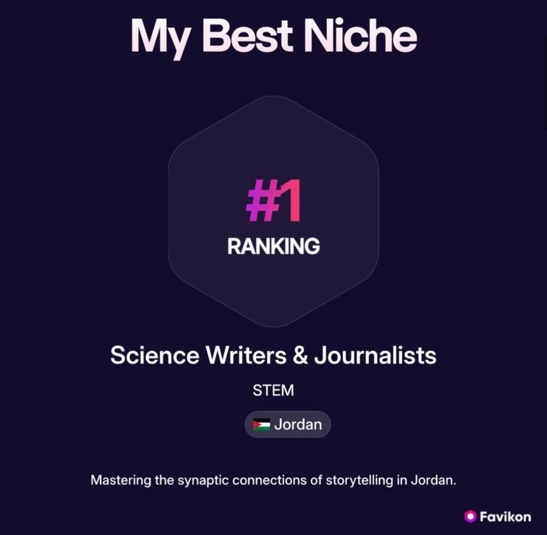 طالبة عمّان الأهلية كندا المفلح تتصدر تصنيفاً عالمياً بمجال صحافة العلوم