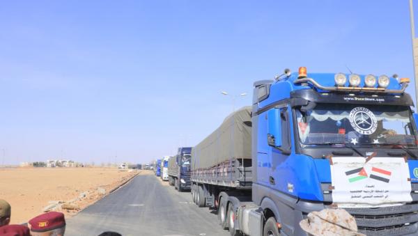 قافلة المساعدات الأردنية تصل إلى اليمن