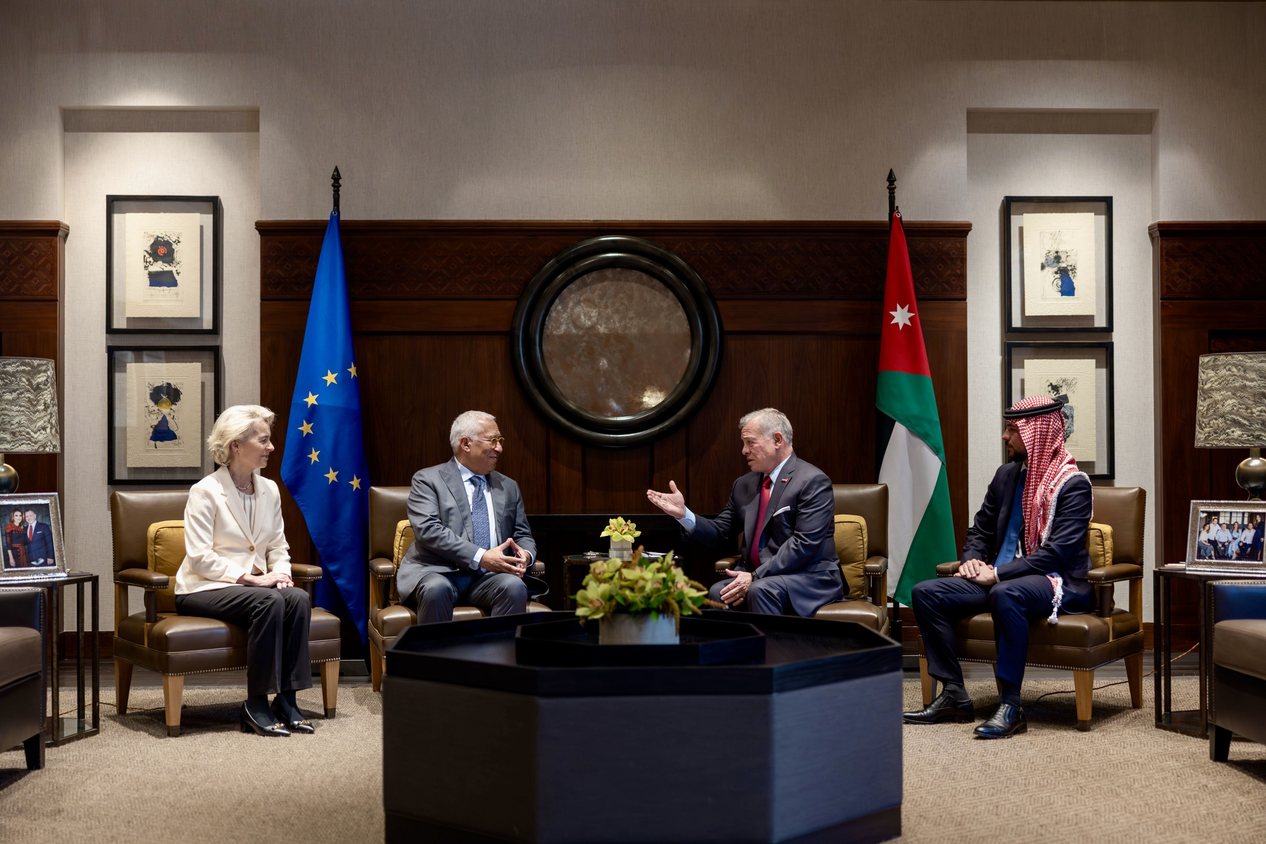  الملك يعقد قمة مع قادة الاتحاد الأوروبي في عمان