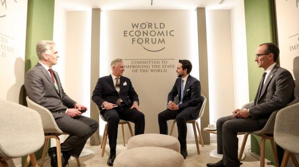 ولي العهد يبحث مع ملك بلجيكا التطورات في المنطقة