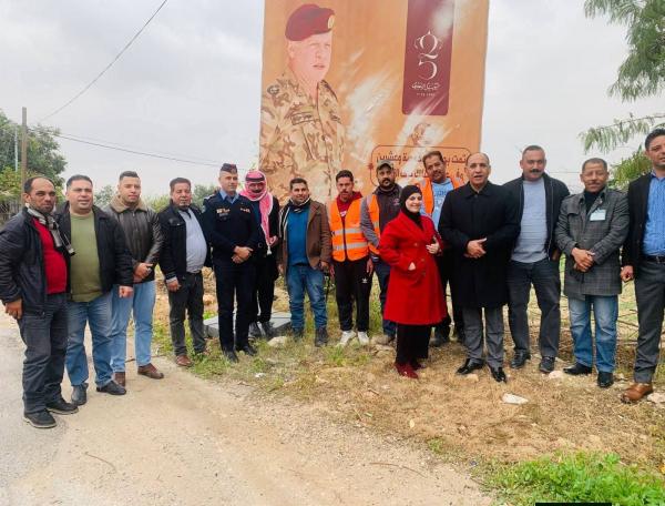 بلدية شرحبيل بن حسنة تنفذ مشروع التشجير والتخضير