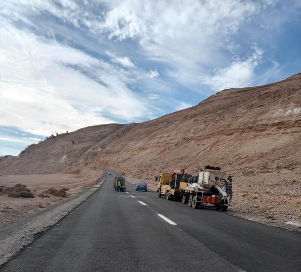 الأشغال تستكمل إنجاز مقاطع الطريق الملوكي بين الطفيلة والكرك