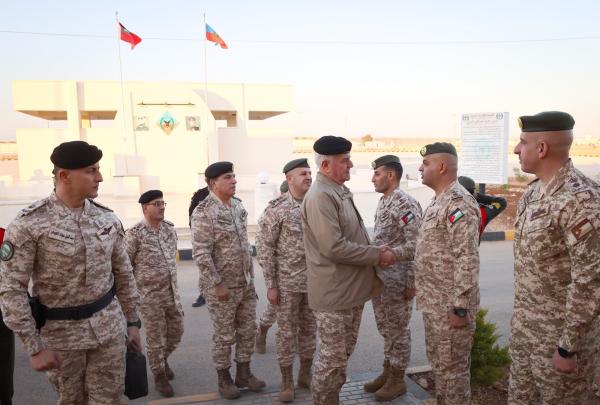 الحنيطي يتفقد مشاريع إنشائية في لواء الأمير الحسن بن طلال المدرع