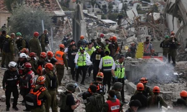 9 قتلى إسرائيليين و57 إصابة إثر سقوط صاروخ على بيت شيمش