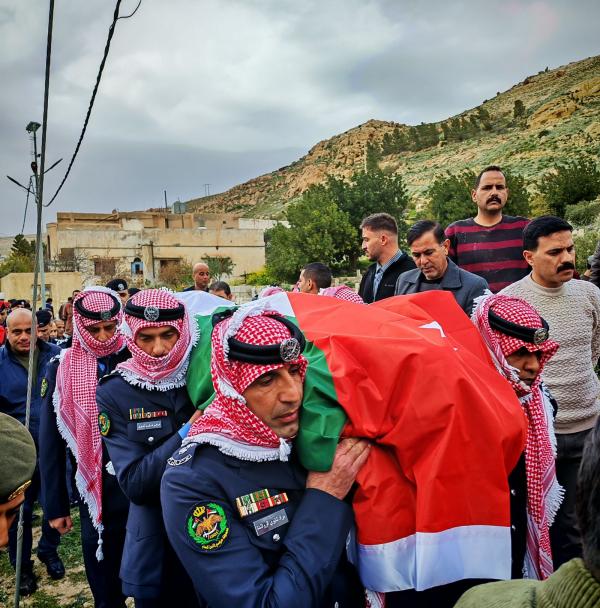 مديرية الامن العام تشيع الشهداء المواجدة والرقب ودويكات