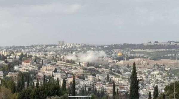 سقوط شظايا صاروخ إيراني قرب المسجد الأقصى