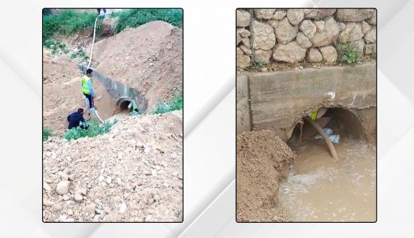 بلدية الشونة الوسطى تكثف جهودها في العمل الميداني خلال المنخفض الحالي