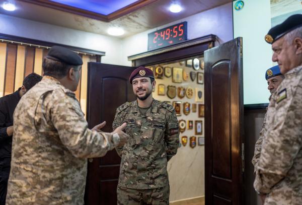 ولي العهد يزور مديرية سلاح الهندسة الملكي