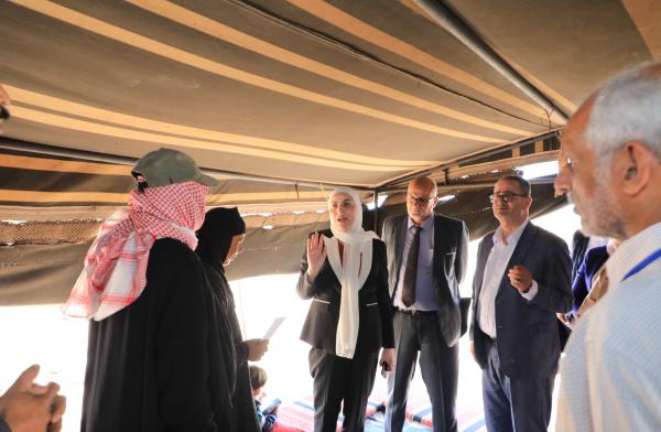 بني مصطفى تزور وادي عربة وتوجه بتقديم بمساعدات وصيانة مساكن