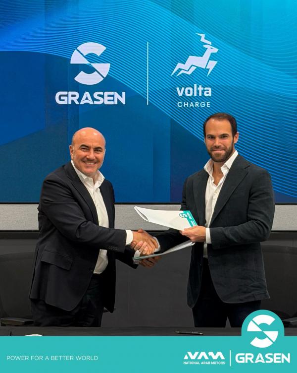 Grasen ترسم ملامح مستقبل التنقل الكهربائي في الأردن عبر شراكة استراتيجية معVolta Charge