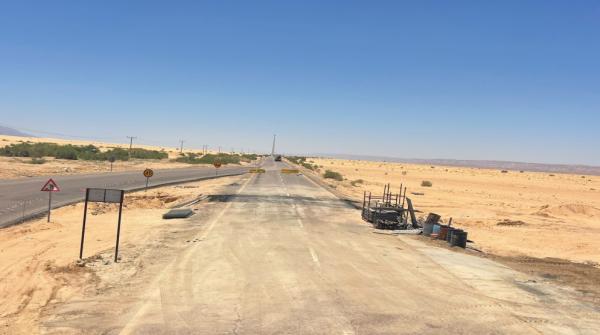 الأشغال: إعادة فتح طريق وادي عربة الرئيسي
