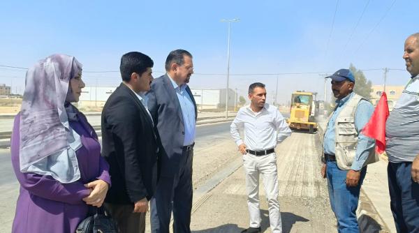 الشبلي يتفقد مشروع الطريق التنموي في معان
