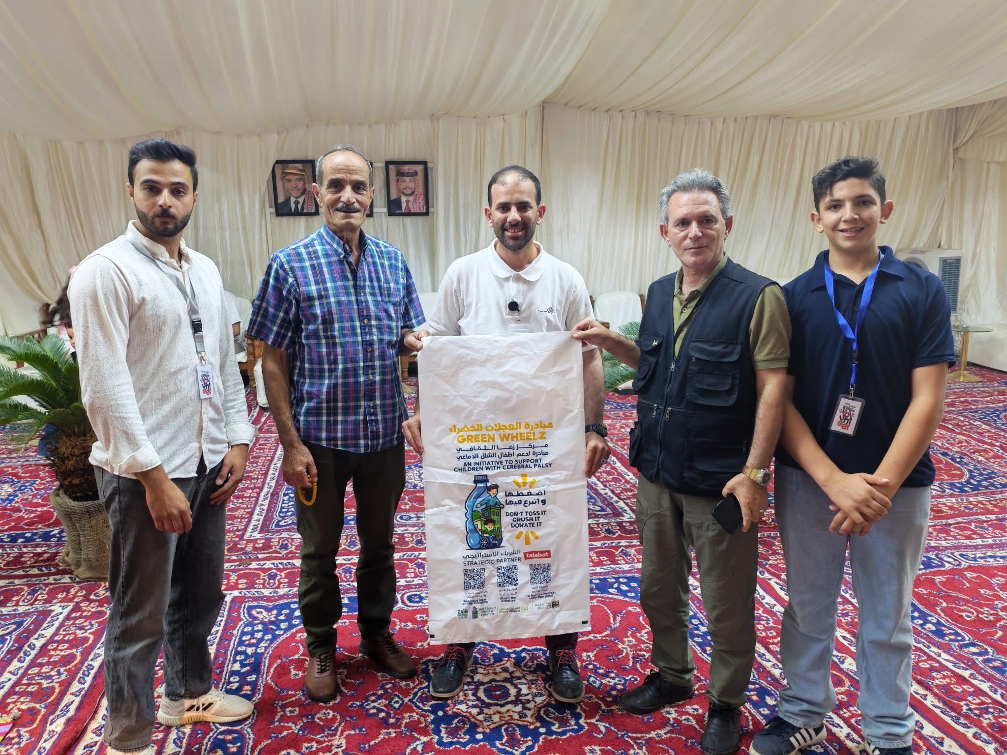 العجلات الخضراء .. مبادرة انسانية في مهرجان جرش 40 لدعم أطفال الشلل الدماغي 