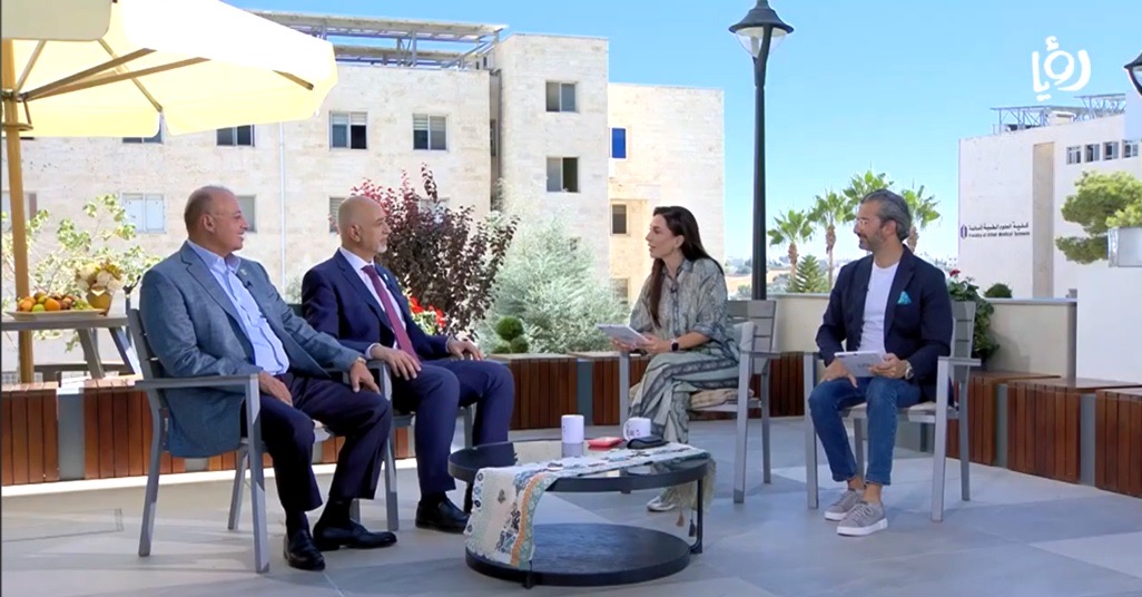 في مقابلة مُتلفزة :  د. الحوراني ود. حمدان يضيئان على الخطة الاستراتيجية لجامعة عمان الأهلية والتخصصات الحديثة والتقنية 