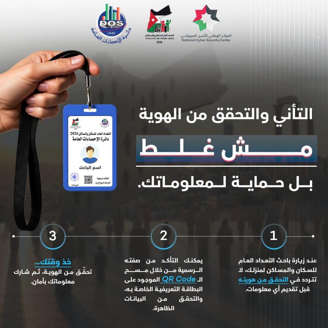 تحذير من محاولات الاحتيال أو انتحال صفة مندوبي التعداد السكاني