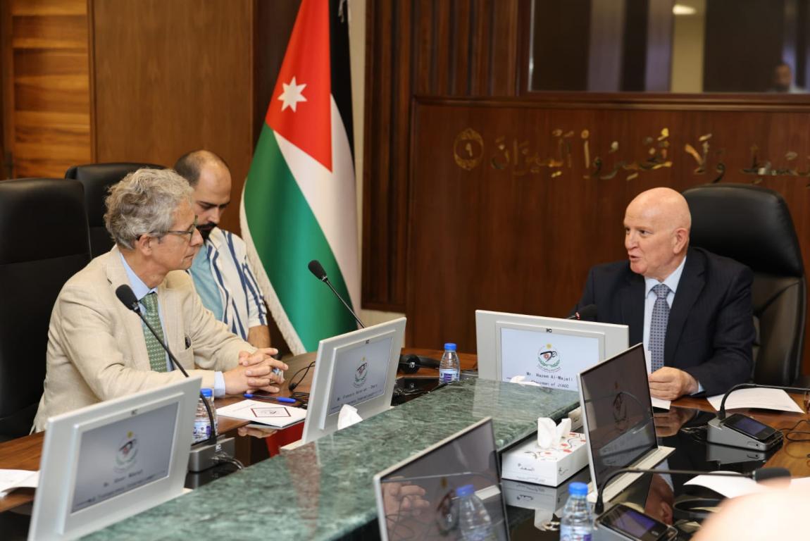 المجالي يبحث مع رئيس منظمة الشفافية الدولية التعاون بمجال النزاهة