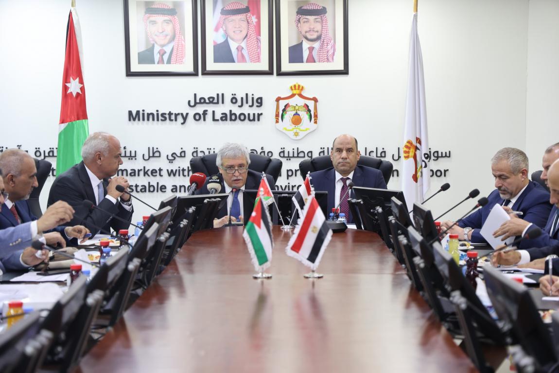 وزير العمل يستقبل نظيره المصري في عمّان لبحث تعزيز التعاون العمالي